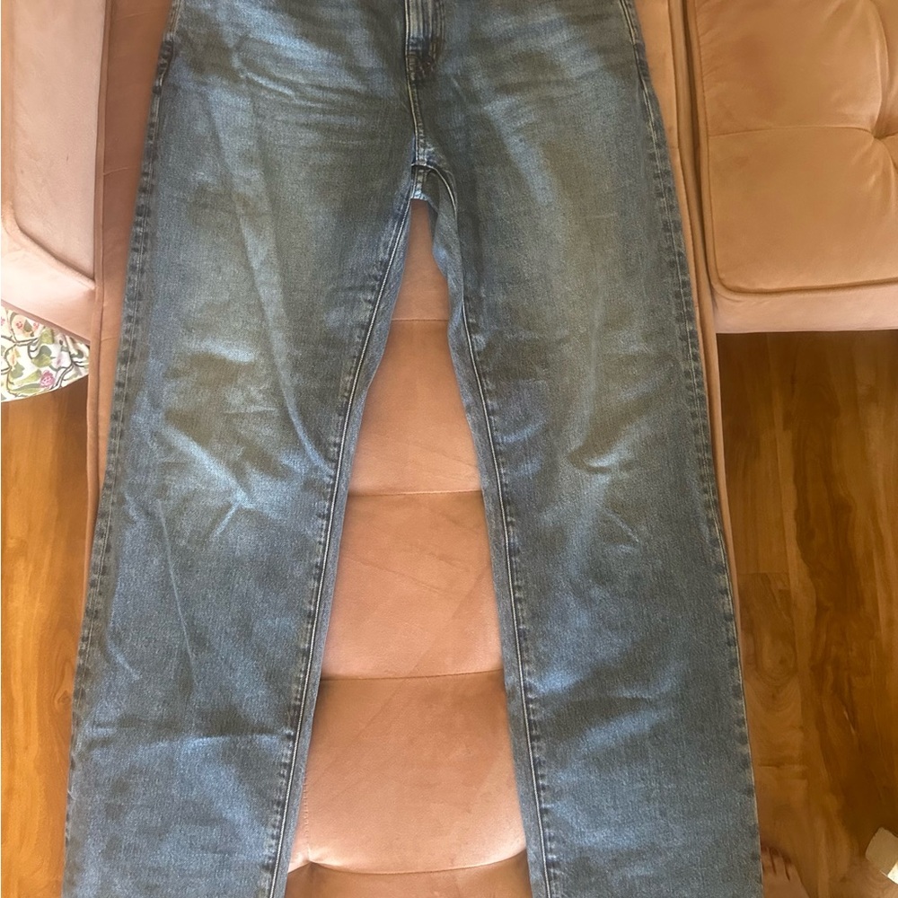 Madewell The Rail Straight Jean - Reston wash - Picture 7 of 16